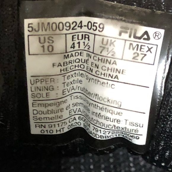 Fila Shoes - Picture 6 of 8